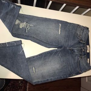 Girlfriend Denim Light Wash Jeans